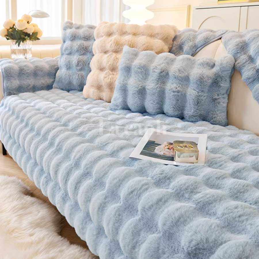 cloud plush sofa cover (pink,green,blue)(110×110cm)