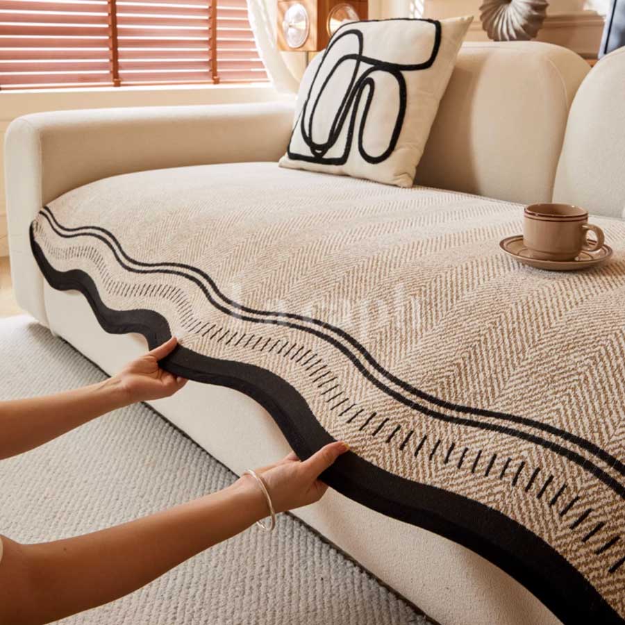 wave edge sofa cover (2colors)(70×70cm〜)