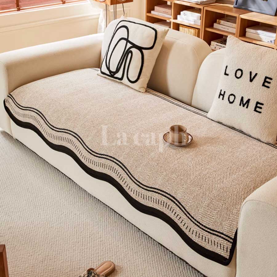 wave edge sofa cover (2colors)(70×70cm〜)