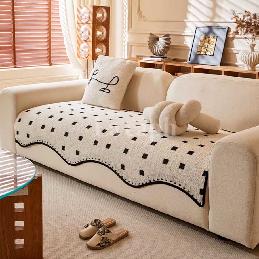 dotted harmony sofa cover (2types)(70×70cm〜)