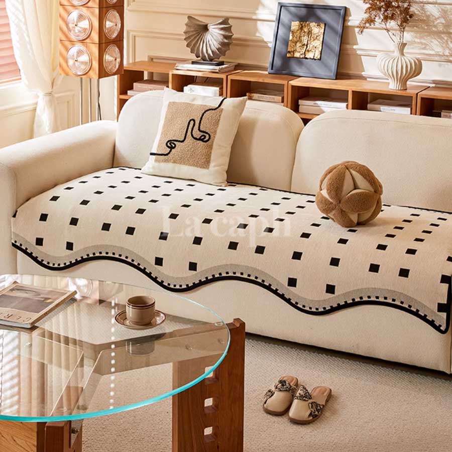dotted harmony sofa cover (2types)(70×70cm〜)