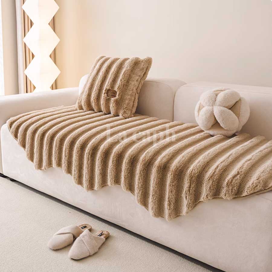 soft fur sofa cover (4colors)