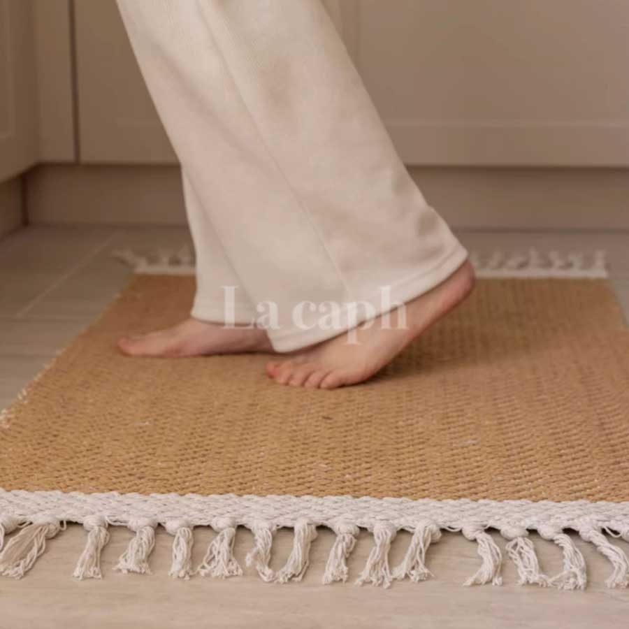 handwoven cotton rug (3colors)