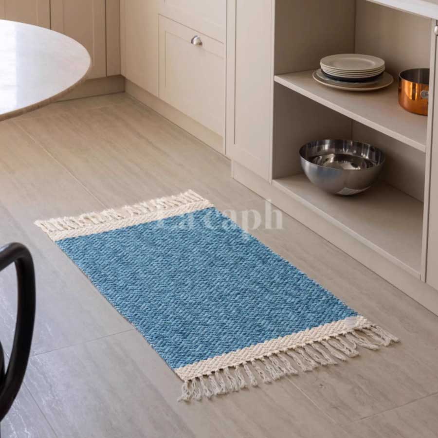 handwoven cotton rug (3colors)