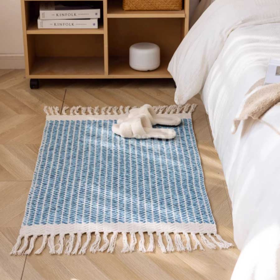 handwoven cotton rug (3colors)