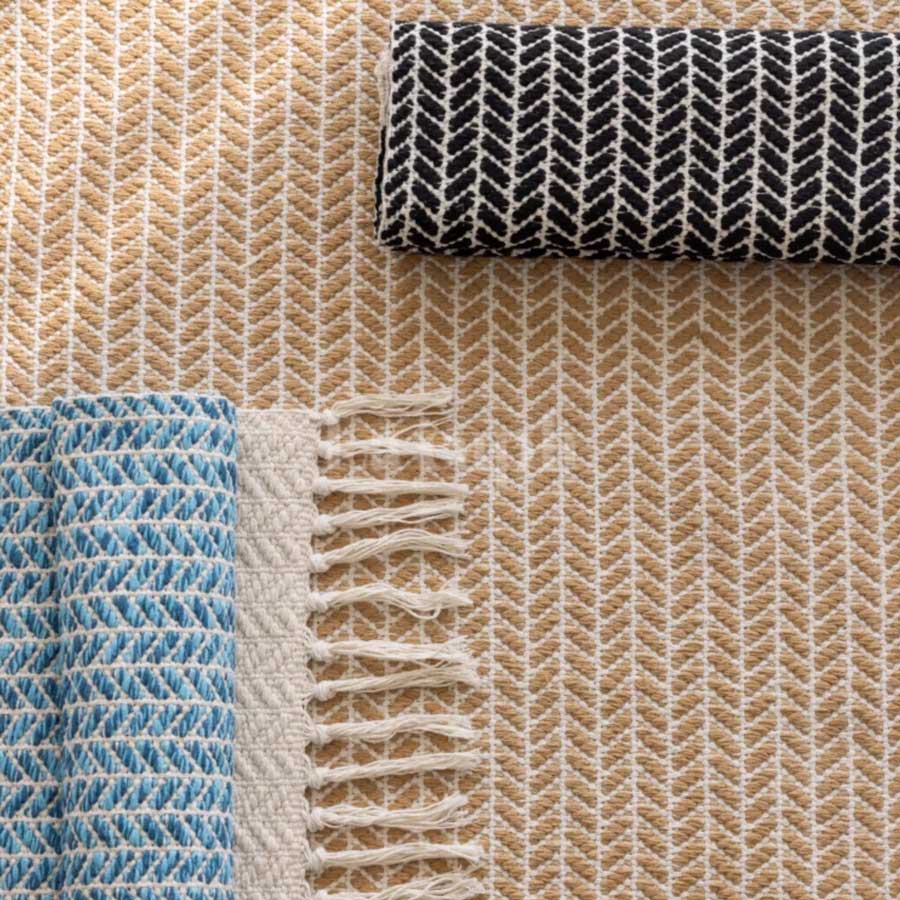 handwoven cotton rug (3colors)