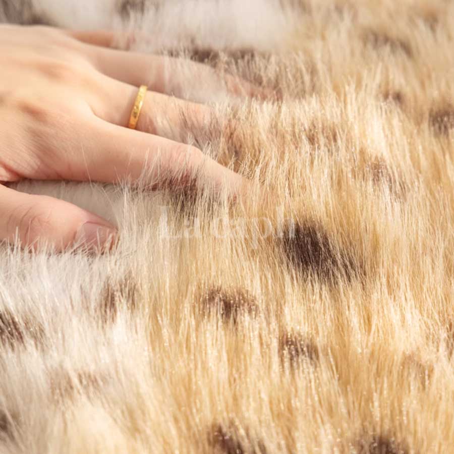 leopard fur stool