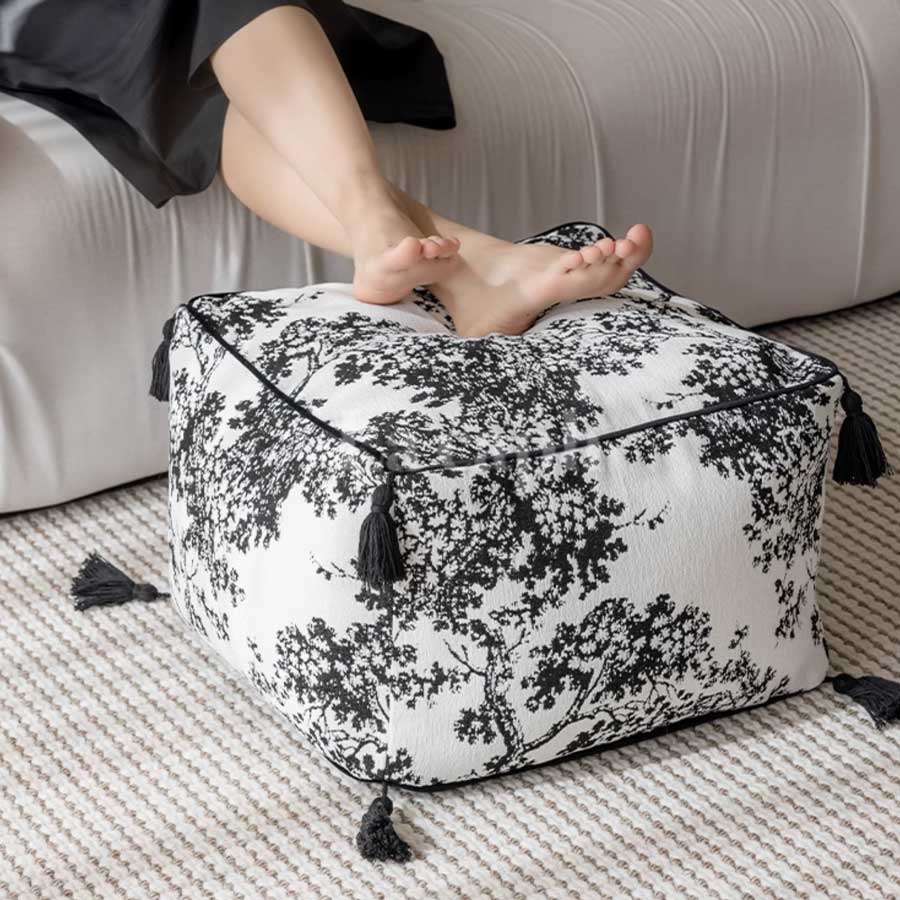 tassel accent stool (2colors)