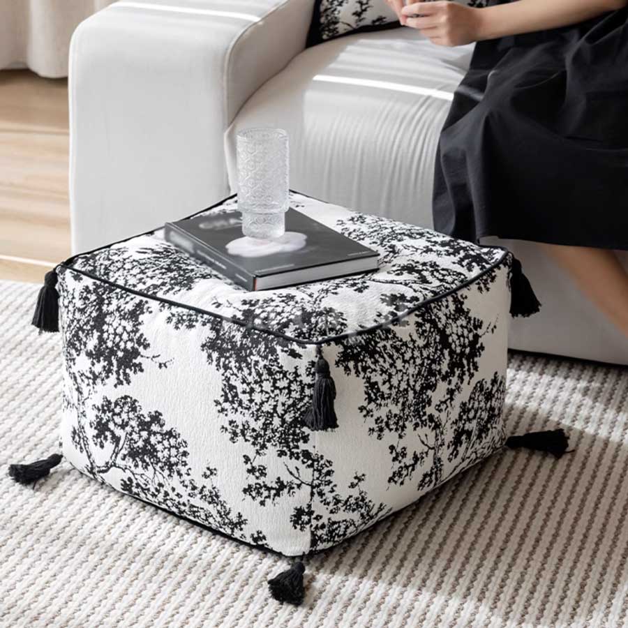 tassel accent stool (2colors)