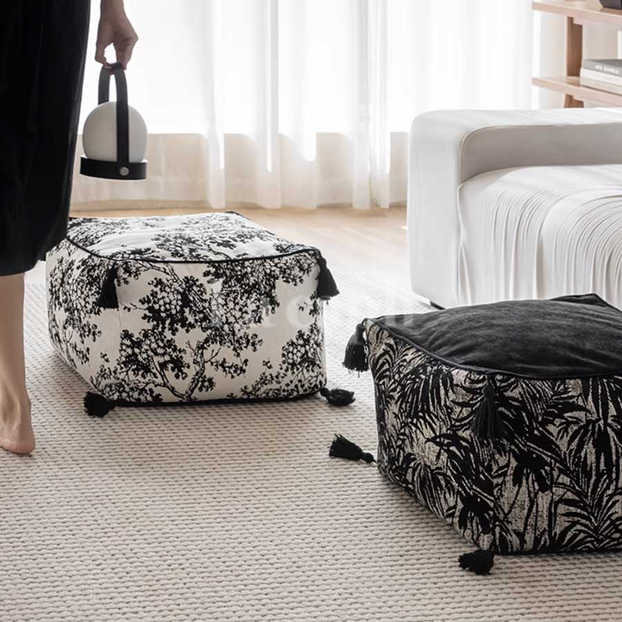 tassel accent stool (2colors)