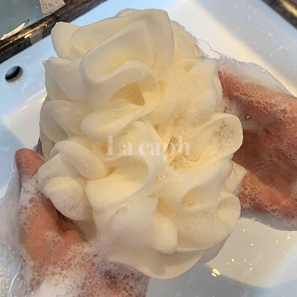 【即納】soft mesh bath sponge (2colors)