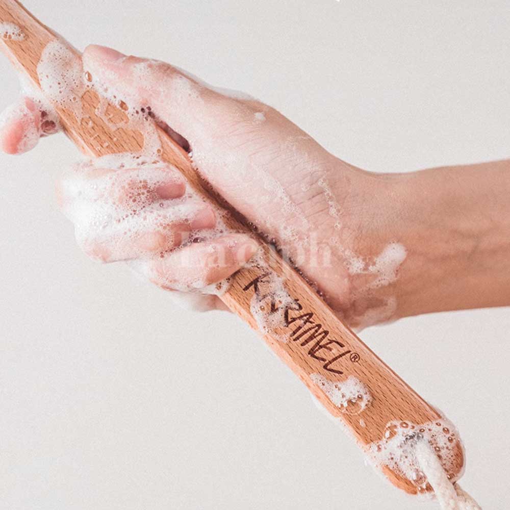 【即納】long handle bath sponge (2colors)