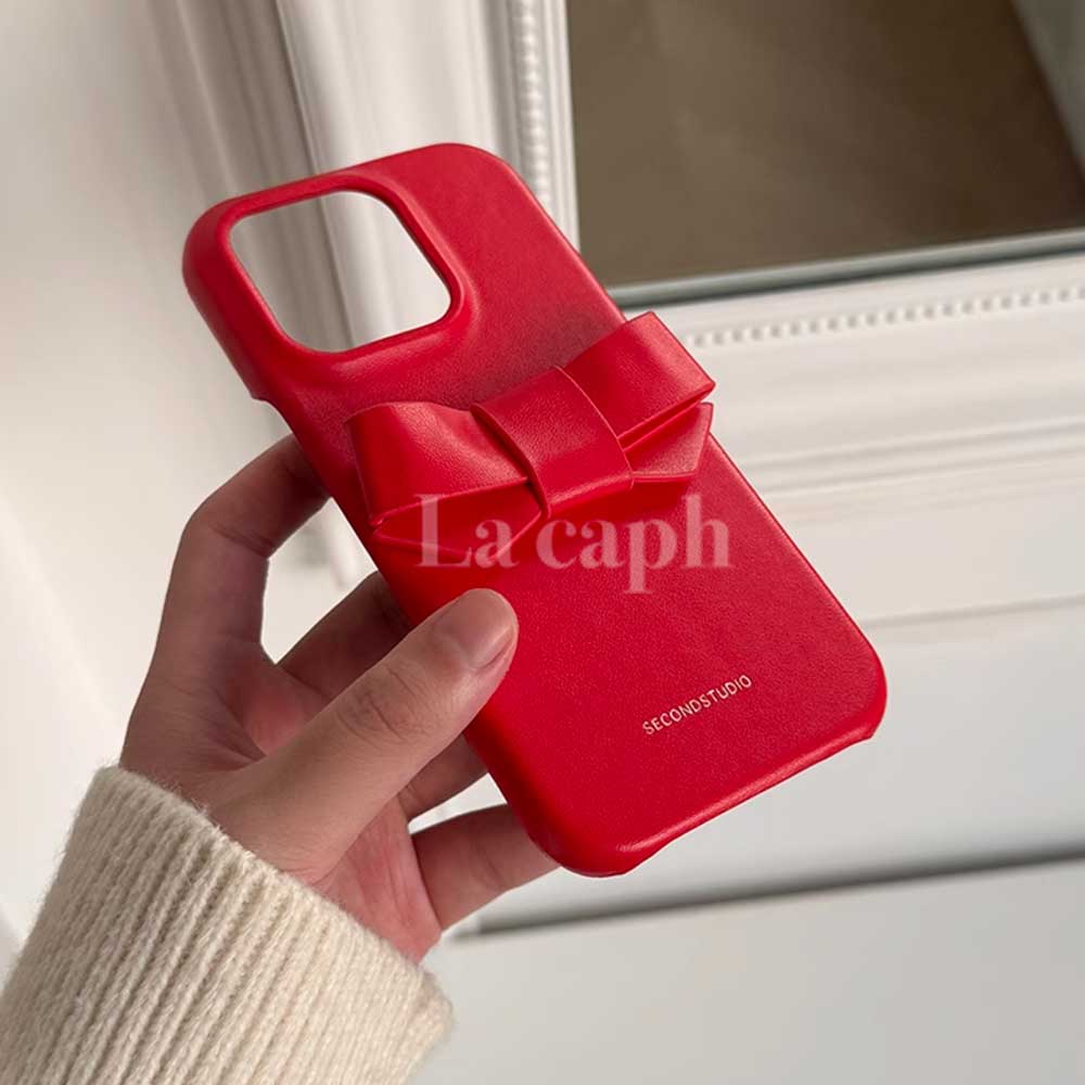 red ribbon iPhone case