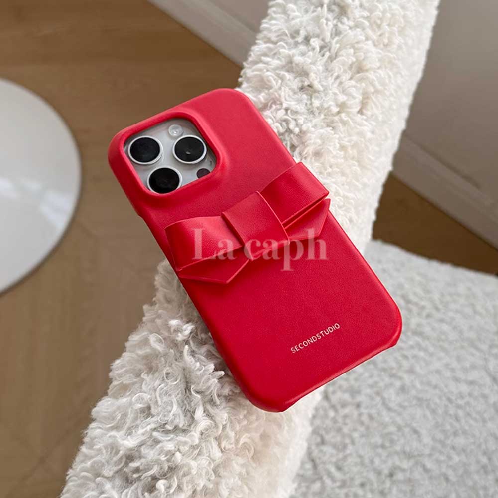 red ribbon iPhone case