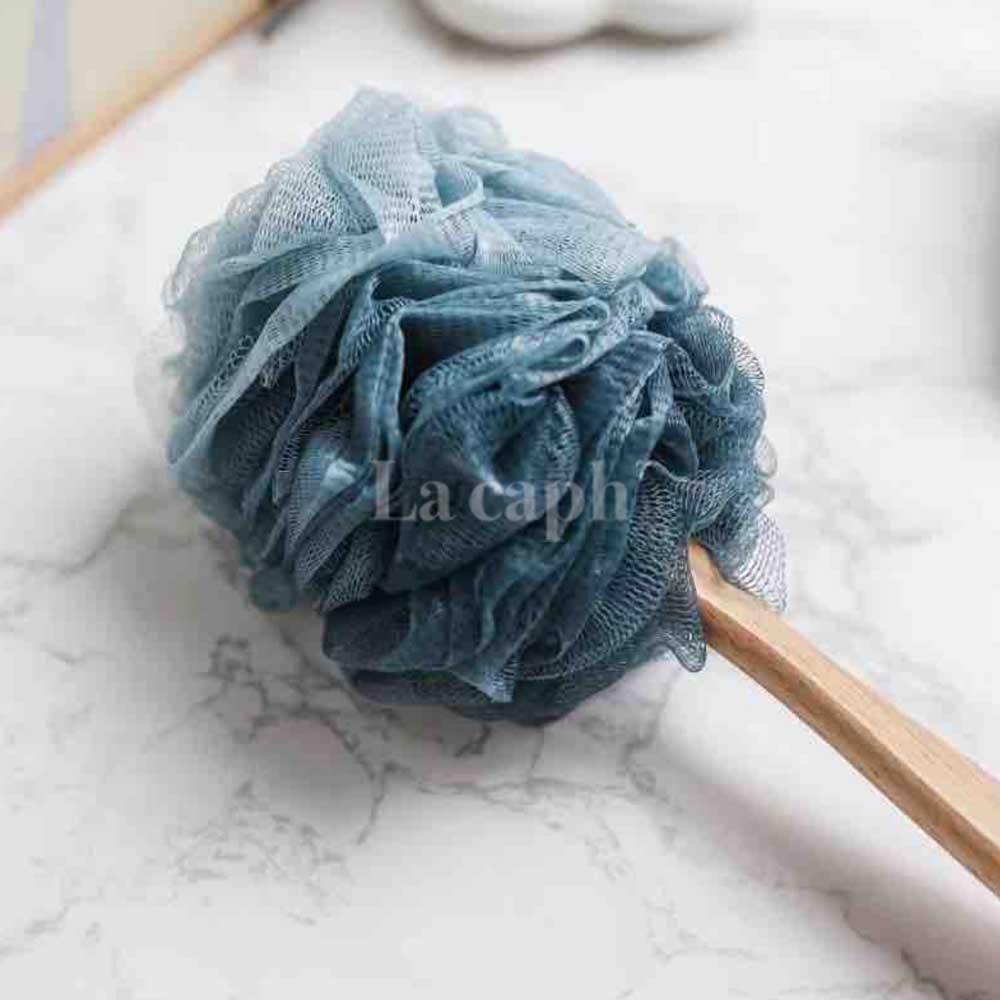 【即納】long handle bath sponge (2colors)