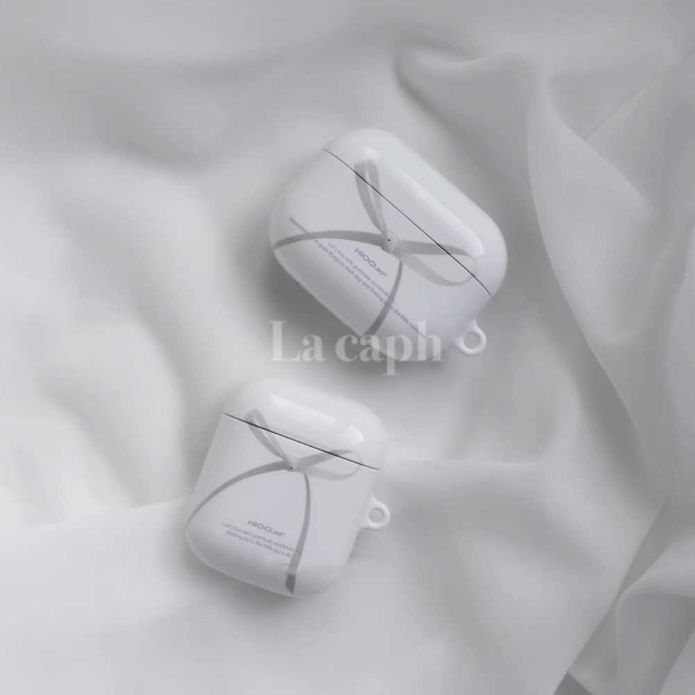 elegant ribbon AirPods case