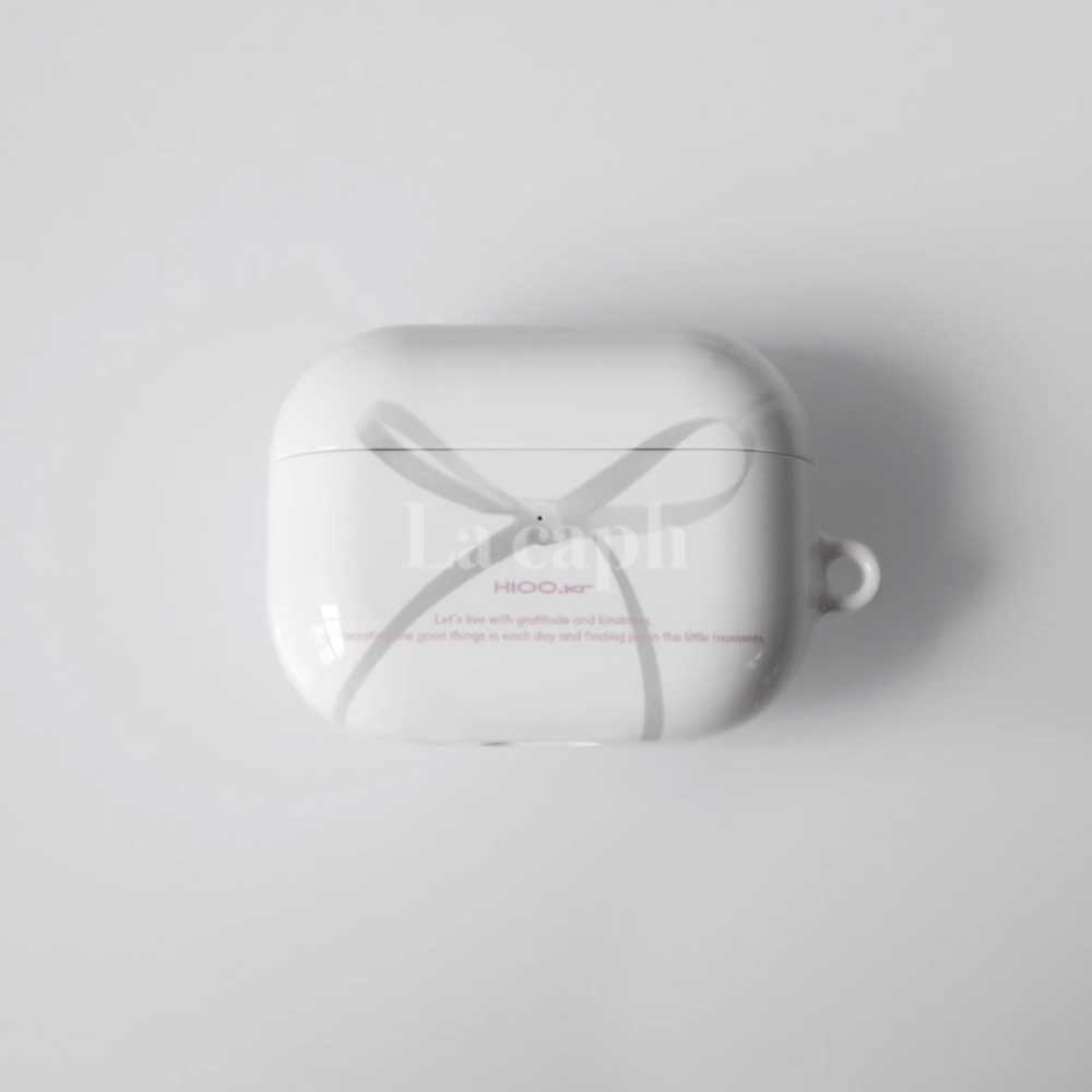 elegant ribbon AirPods case