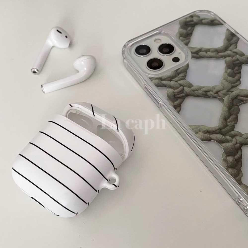 pinstripe AirPods case