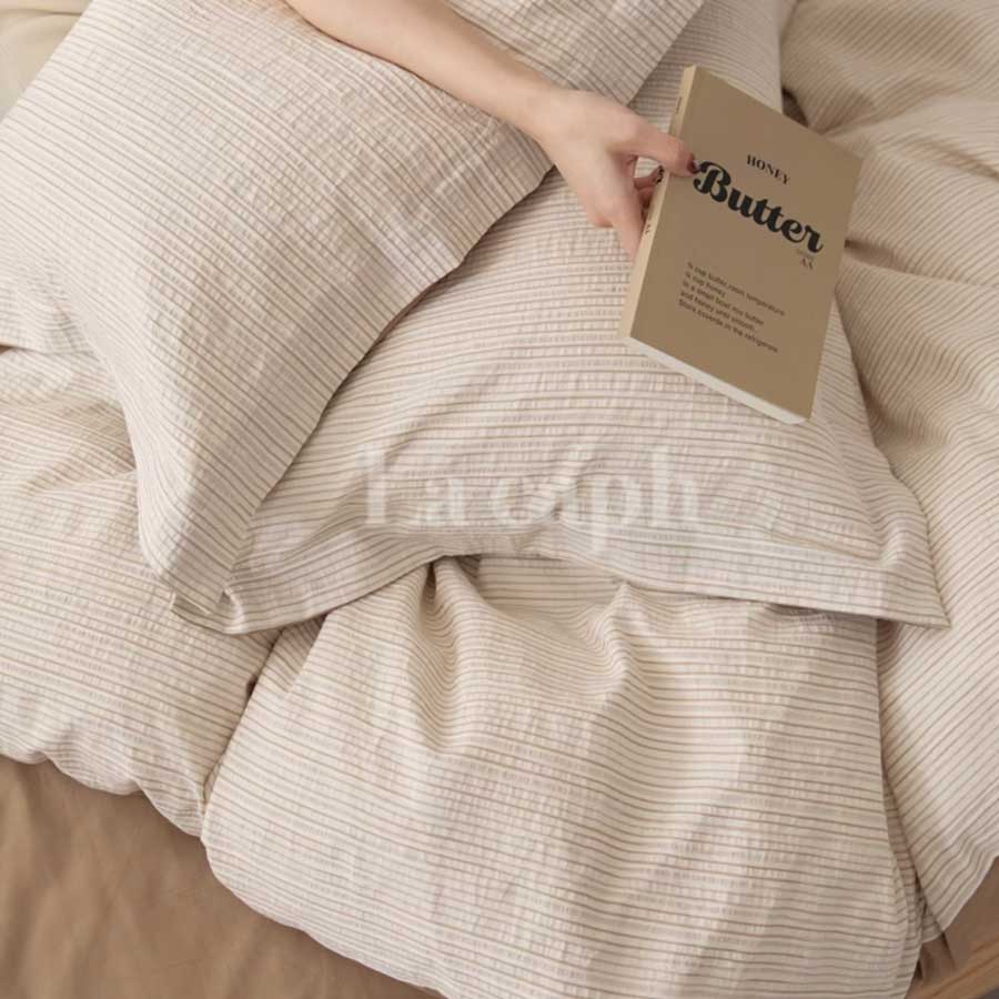 washed cotton bedlinen set (3colors)