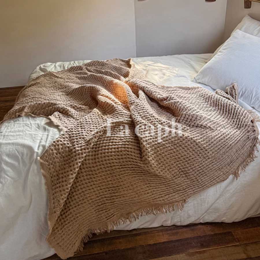 waffle weave blanket (2colors)