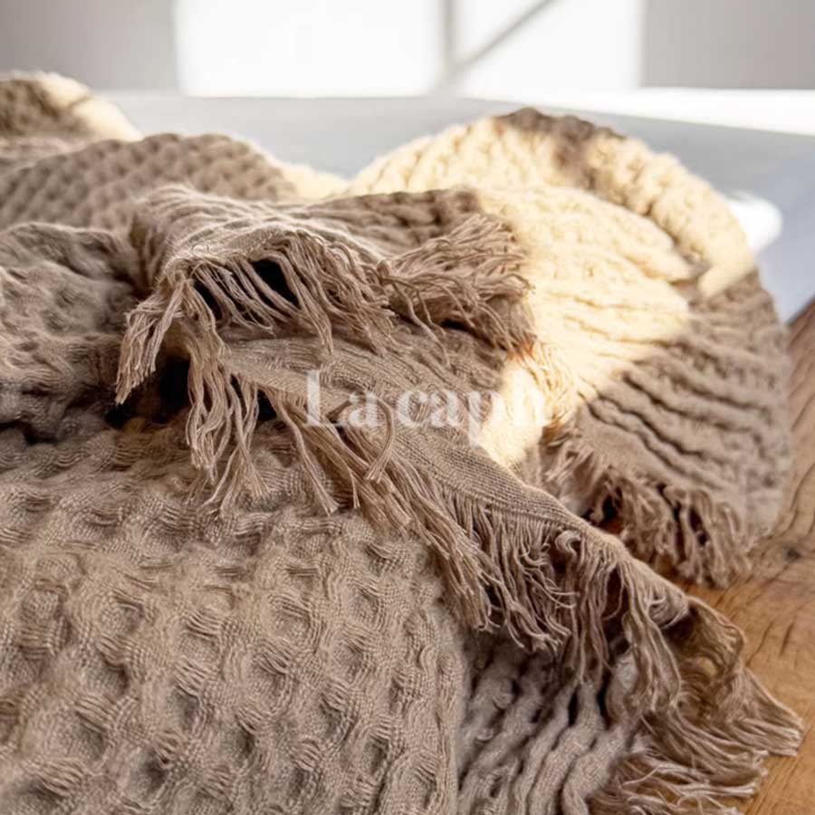 waffle weave blanket (2colors)