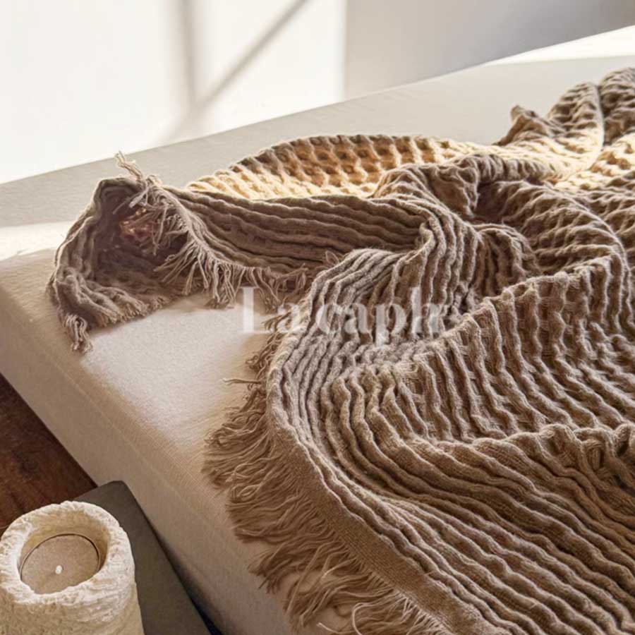 waffle weave blanket (2colors)