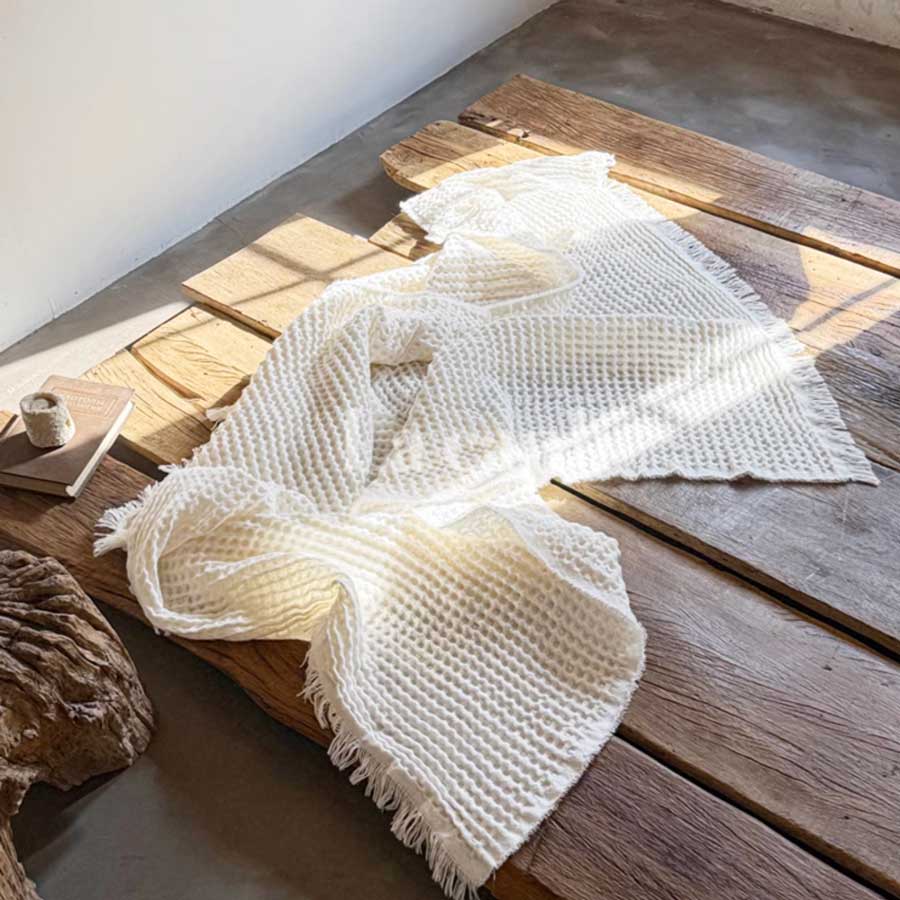 waffle weave blanket (2colors)