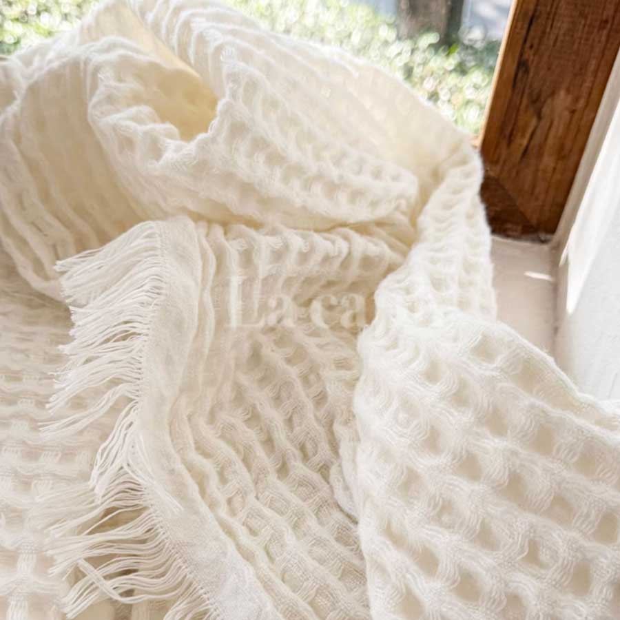 waffle weave blanket (2colors)