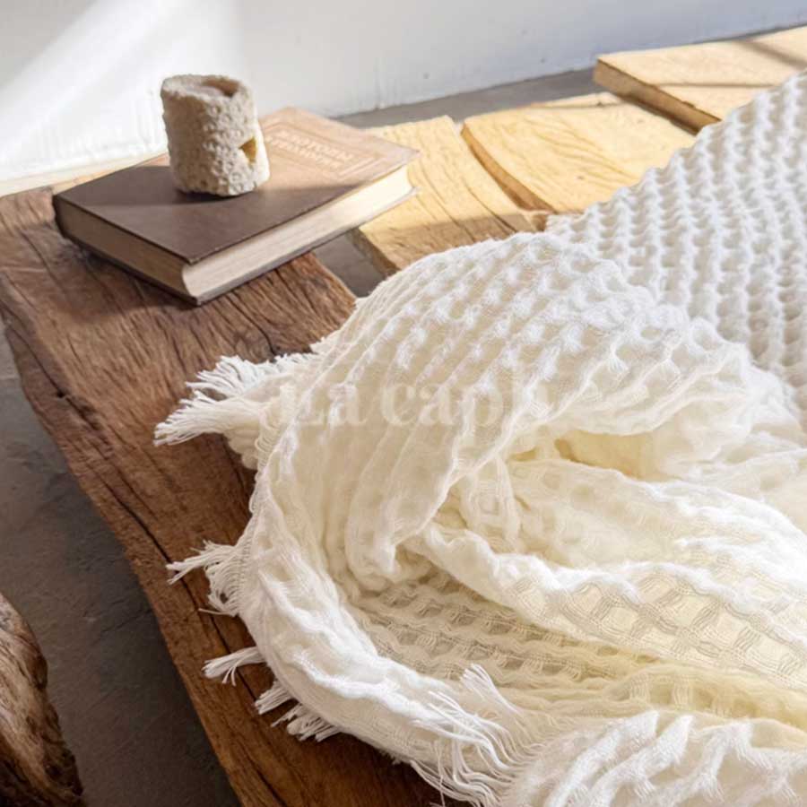 waffle weave blanket (2colors)