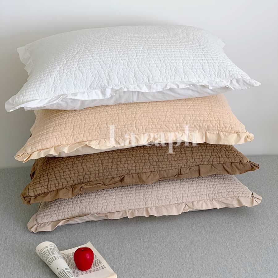 textured frill pillow sheets (4colors)