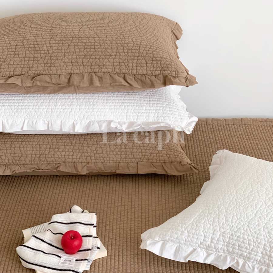 textured frill pillow sheets (4colors)