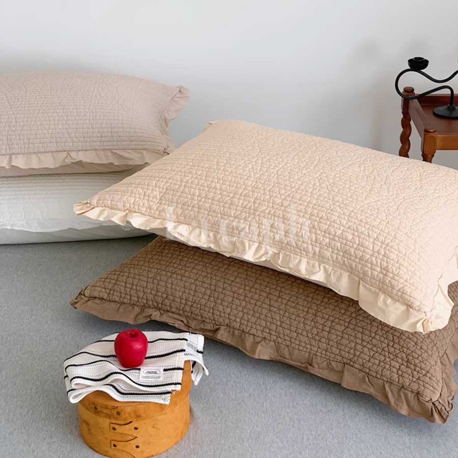 textured frill pillow sheets (4colors)