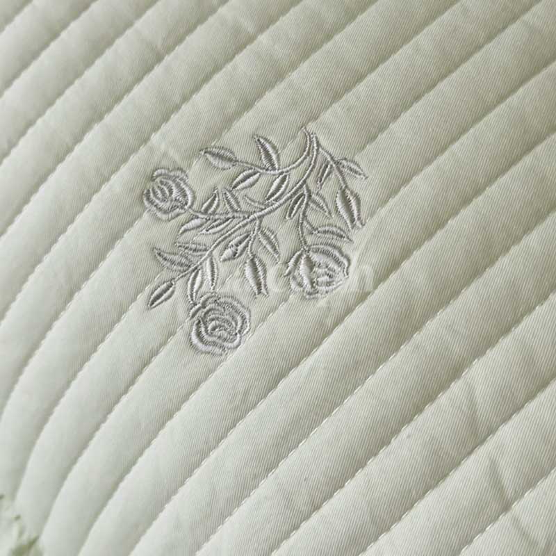 flower embroidery mattress & pillow sheets (2colors)