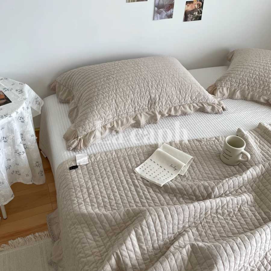 cotton quilted mattress & pillow sheets (5colors)