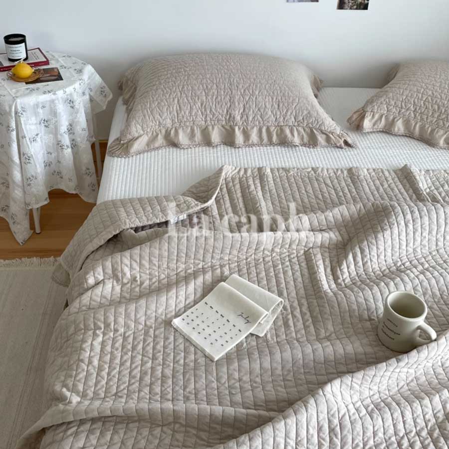 cotton quilted mattress & pillow sheets (5colors)