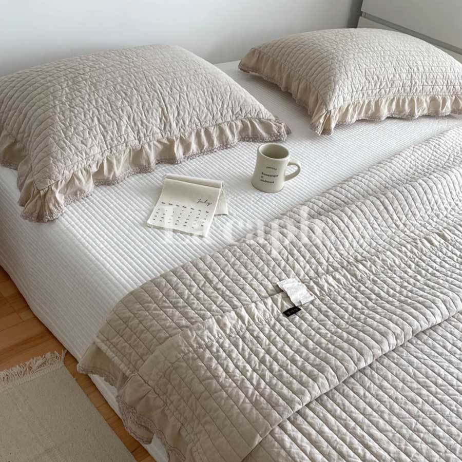 cotton quilted mattress & pillow sheets (5colors)