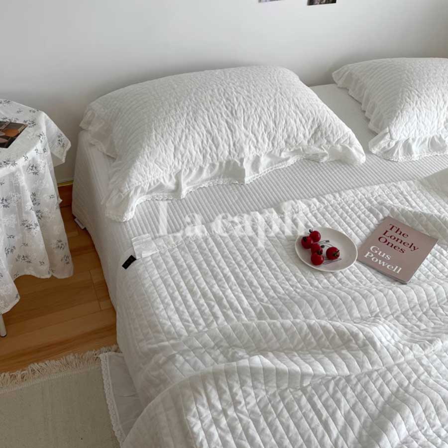 cotton quilted mattress & pillow sheets (5colors)