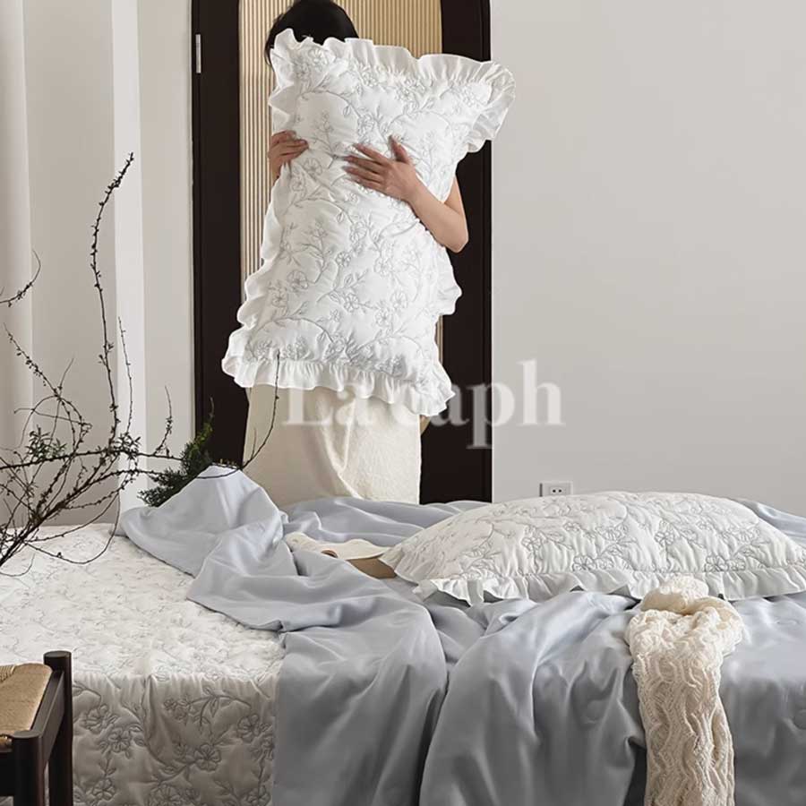 elegant patterned mattress & pillow sheets (3colors)