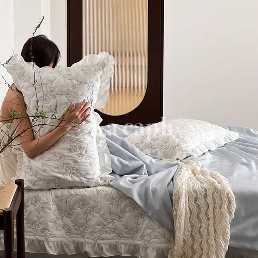 elegant patterned mattress & pillow sheets (3colors)