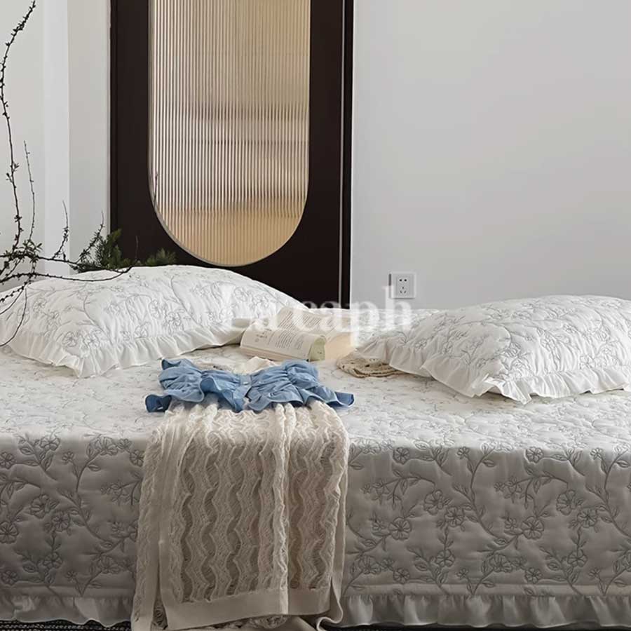 elegant patterned mattress & pillow sheets (3colors)