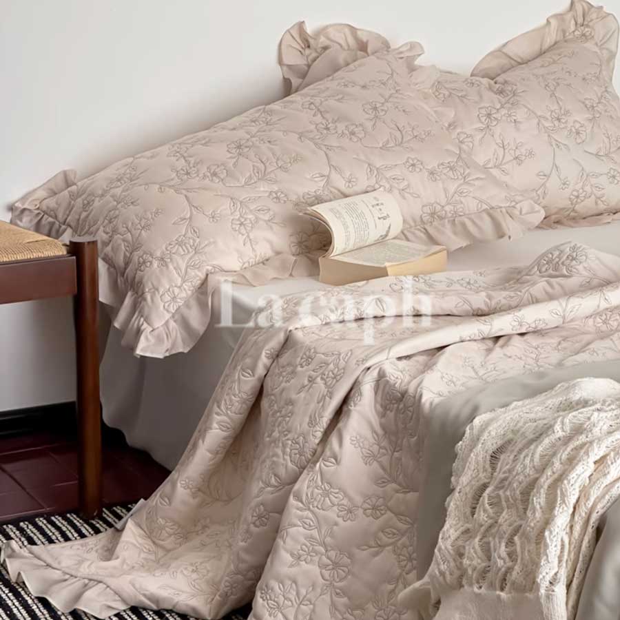 elegant patterned mattress & pillow sheets (3colors)