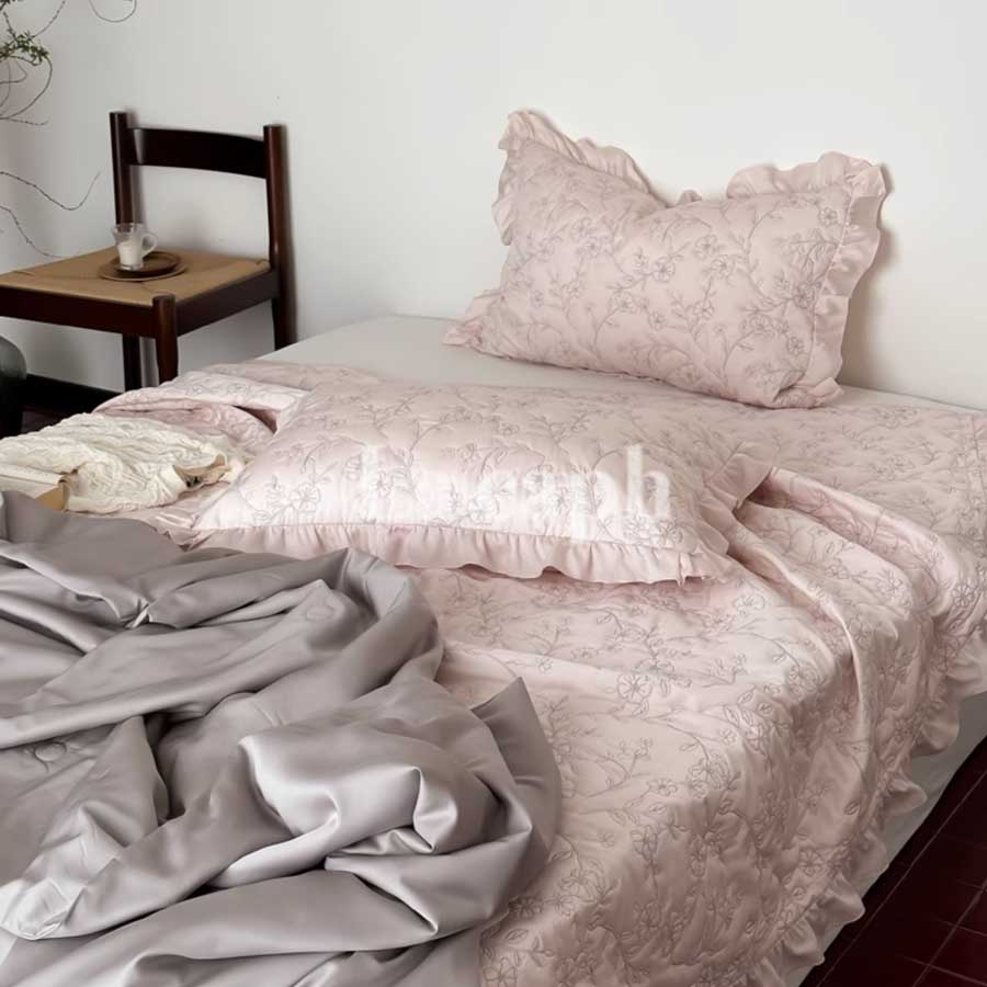 elegant patterned mattress & pillow sheets (3colors)