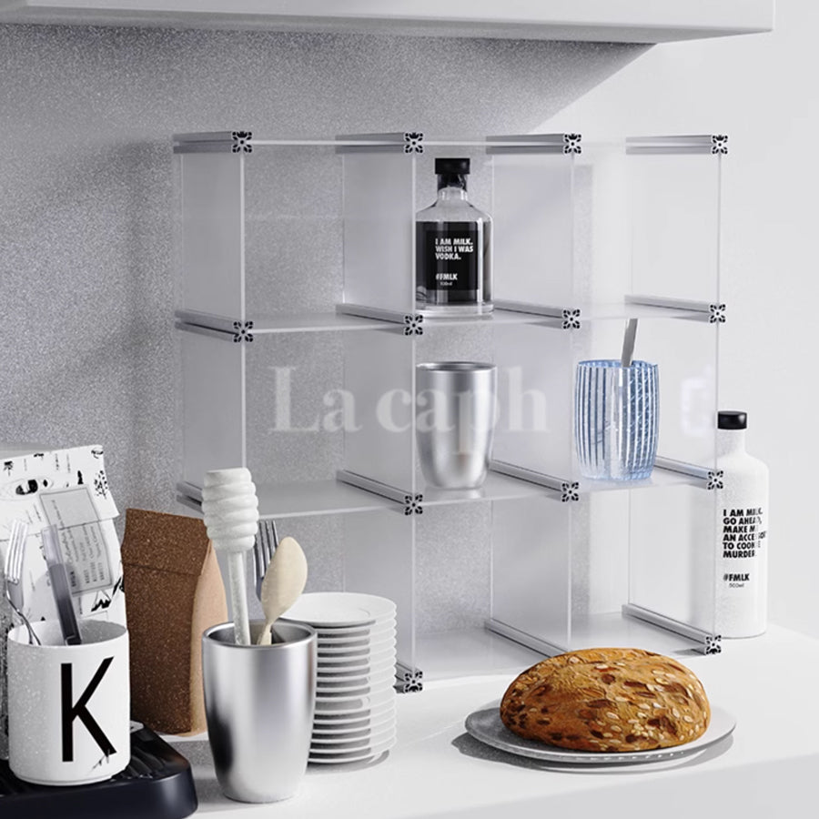 acrylic drid shelf (3size/3colors)