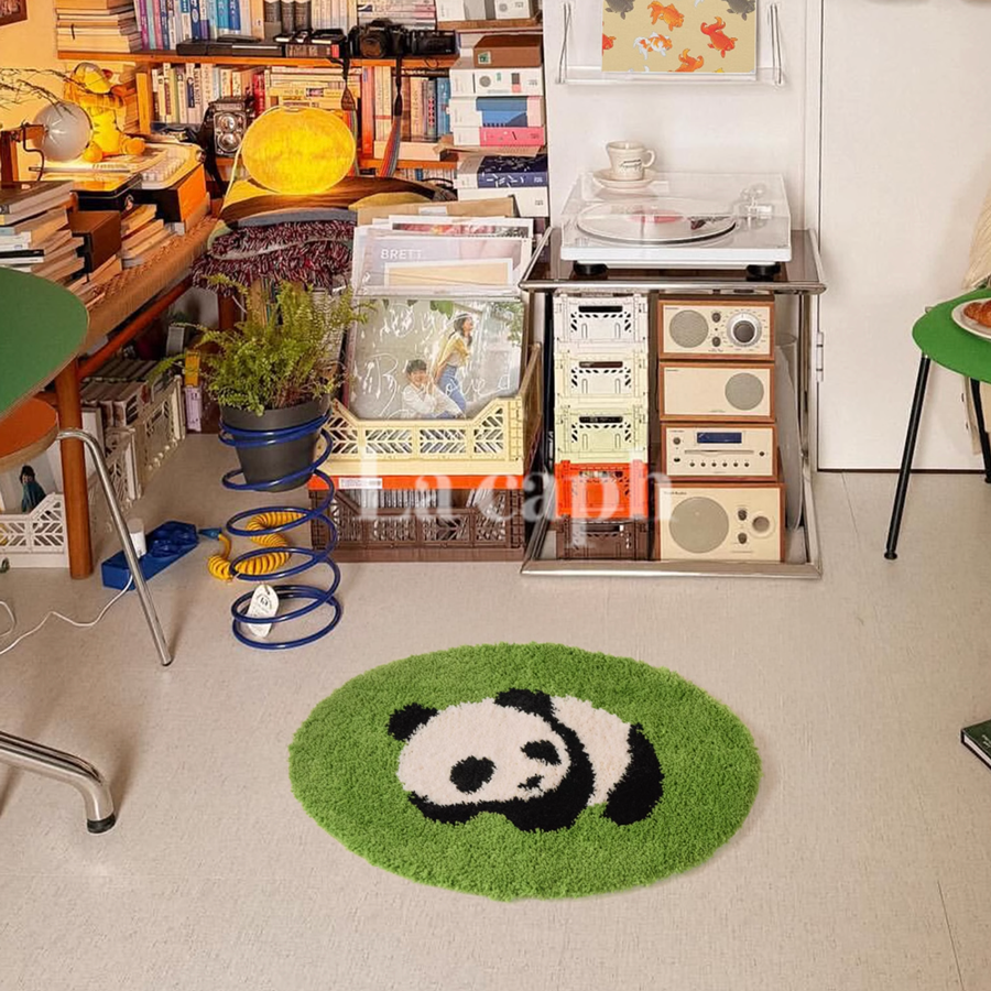 oval animal rug (3designs)