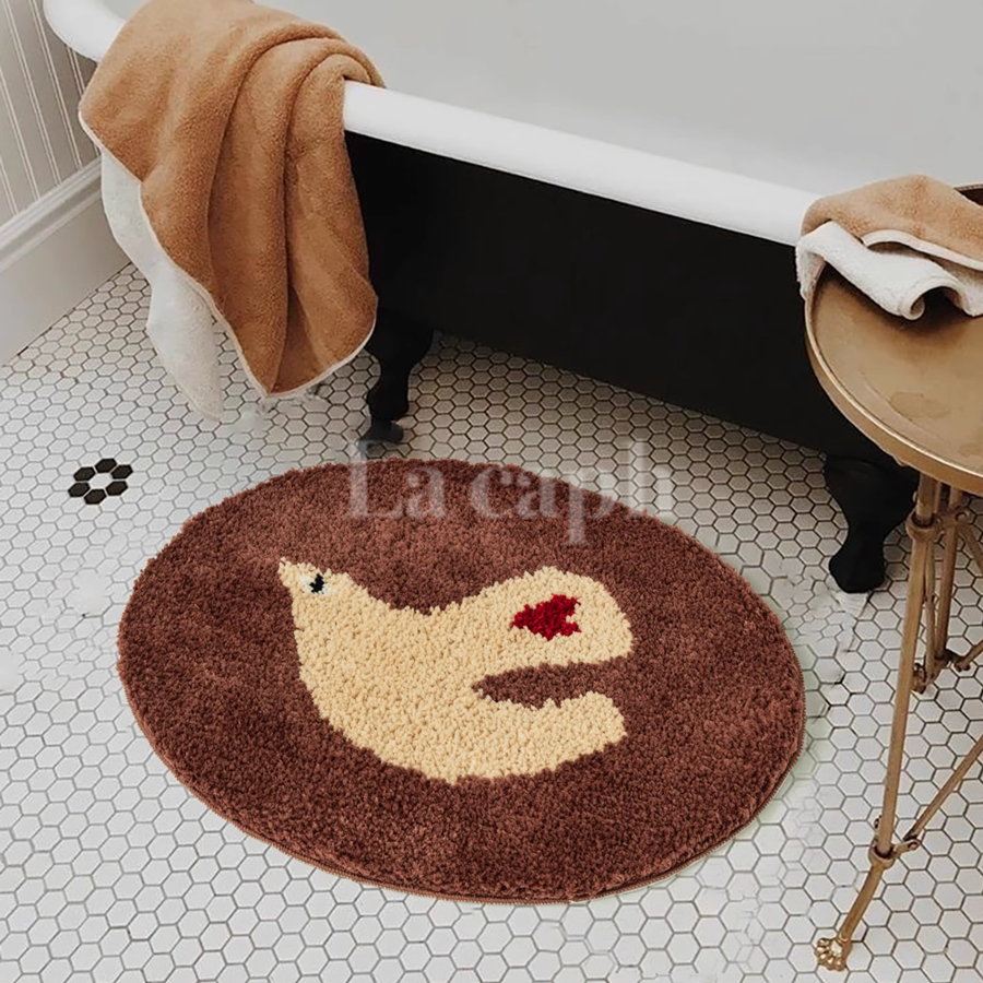 dove tufted rug