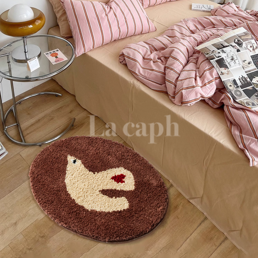 dove tufted rug