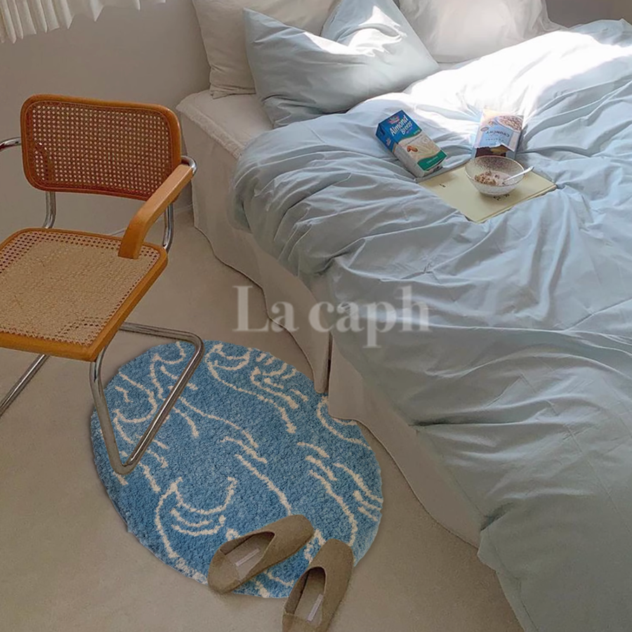 ocean ripple accent rug