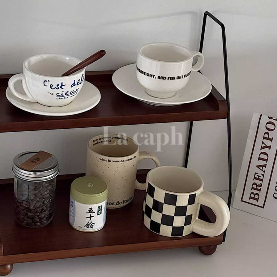 retro wood shelf