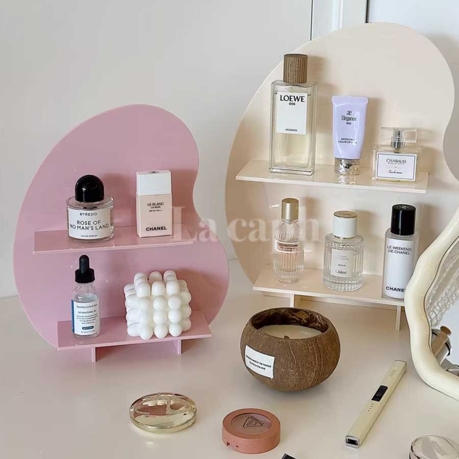 wave shape cosmetic shelf (2colors)