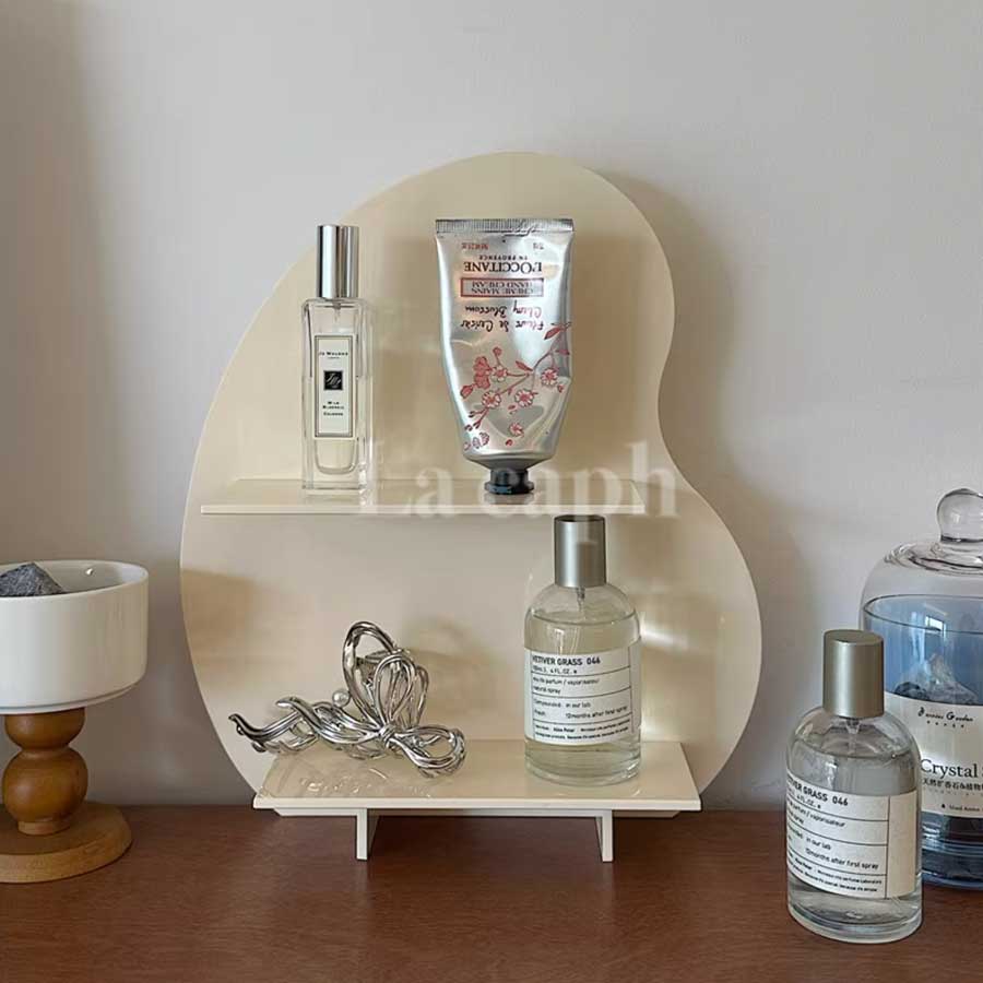 wave shape cosmetic shelf (2colors)